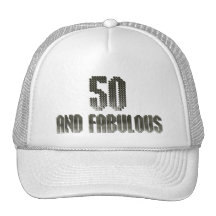 50 and fab disco theme mesh hats