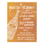 50 Golden Years Champagne Celebration Announcements