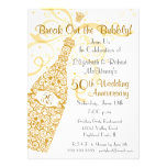 50 Golden Years Champagne Celebration Personalized Invite