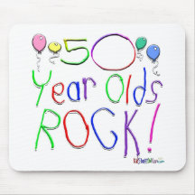 50 Year Olds Rock ! Mousemat