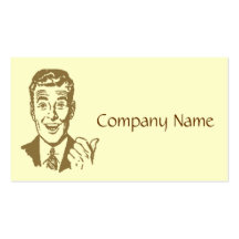 50's Style Business Card Template