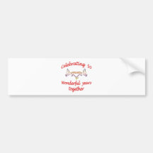 50th. ANNIVERSARY Bumper Sticker