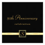 50th Anniversary - Classic Monogram Invitations