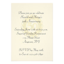 50th Anniversary Custom Invite
