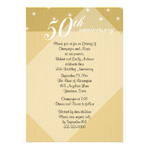 50th Anniversary Dinner Invitation