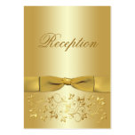 50th Anniversary Gold Floral Enclosure Card Business Card
