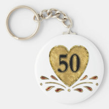 50th Anniversary - Gold Key Chain