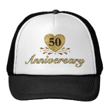 50th Anniversary - Gold Mesh Hat