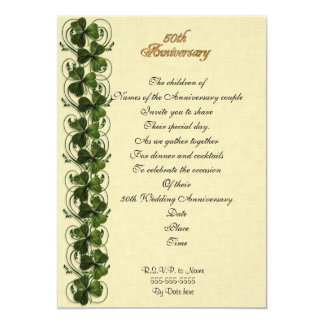 50th wedding anniversary invitations ireland