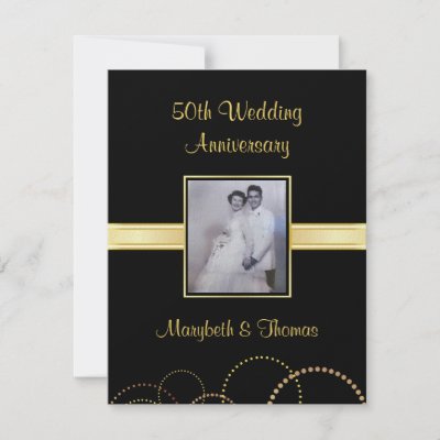 Anniversary Party Invitations on Create Your Own Elegant 50th Wedding Anniversary Party Invitations