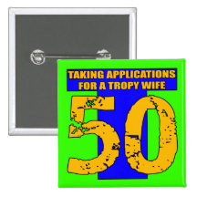 50th Birthday Button
