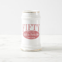 50th birthday, Fifty - Aged to Perfection Mugs