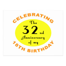 50th Birthday Gag Gift Postcards