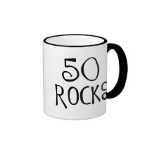 50th birthday gifts, 50 ROCKS Coffee Mug