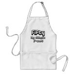 50th birthday gifts - Fifty, the ultimate F-word Aprons