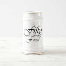 50th birthday gifts - Fifty, the ultimate F-Word! Coffee Mugs