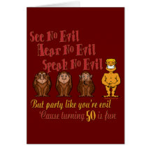 50th Birthday Gifts Greeting Card