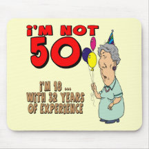50th Birthday Gifts Mousepad