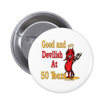 50th Birthday Gifts Pinback Button
