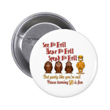 50th Birthday Gifts Pinback Buttons
