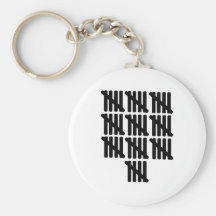 50th birthday key chain