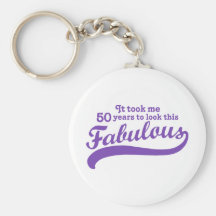 50th Birthday Keychains