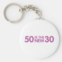 50th birthday keychains