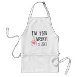 50th birthday Middle Finger Salute Apron