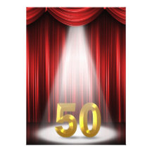 50th Birthday Party Custom Invitation