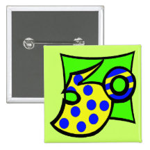 50th Birthday Party Favour Button