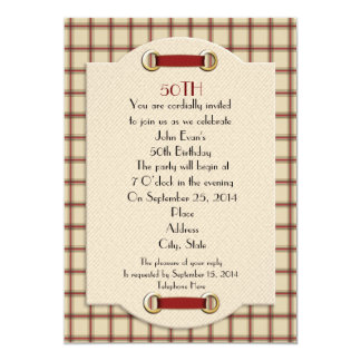 50th Birthday party formal invitation for man 50th Birthday party formal invitation for man