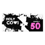 50th Birthday Party Invitation - Holy Cow!