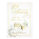 50th Golden Wedding Anniversary Party Invitations