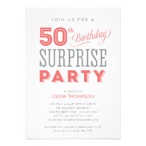 50th Surprise Birthday Invitations invitations