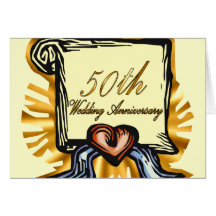 50th Wedding Anniversary Gifts Greeting Card