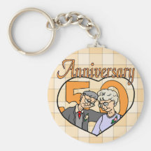 50th Wedding Anniversary Gifts Keychain