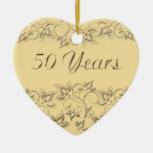 50th Wedding Anniversary Keepsake Ornament