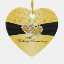 50th Wedding Anniversary Keepsake Ornament