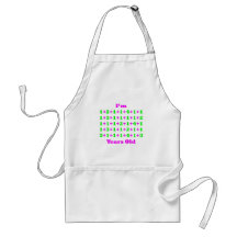 55 Years old Magenta Gr Apron