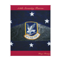 55th Security Forces Gallery Wrapped Canvas