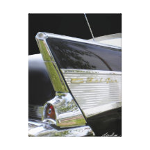 '57 Chevy Bel Air "FINS" Gallery Wrap Canvas