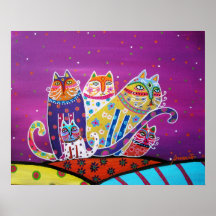 5 KITTIES POSTERS