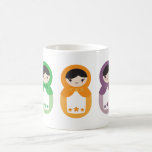 5 Matryoshka Sweethearts Coffee Mug