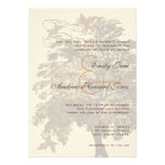 5 x 7 Brown Oak Tree Wedding Invitation