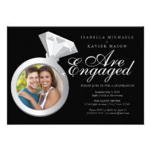 5 x 7 Engagement Ring | Engagement Party Invite
