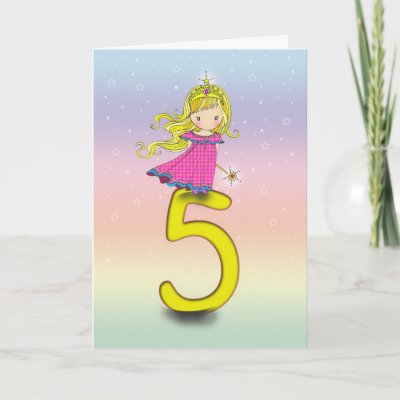 Year Old Princess Birthday Card for Girls - Zazzle.com.