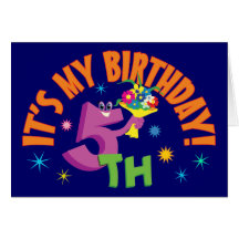 5th Birthday Card