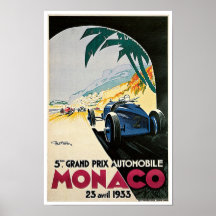 5th Grand Prix de Monaco Print