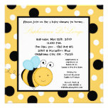 5x5 Buzzin Honey Bumble Bee Baby Shower Invitation