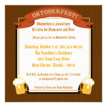 5x5 Oktoberfest Invitation